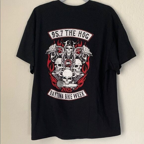 Gildan Daytona Beach WHOG HOG 95.1 Short Sleeve T-Shirt Men’s Size XL - Picture 1 of 8